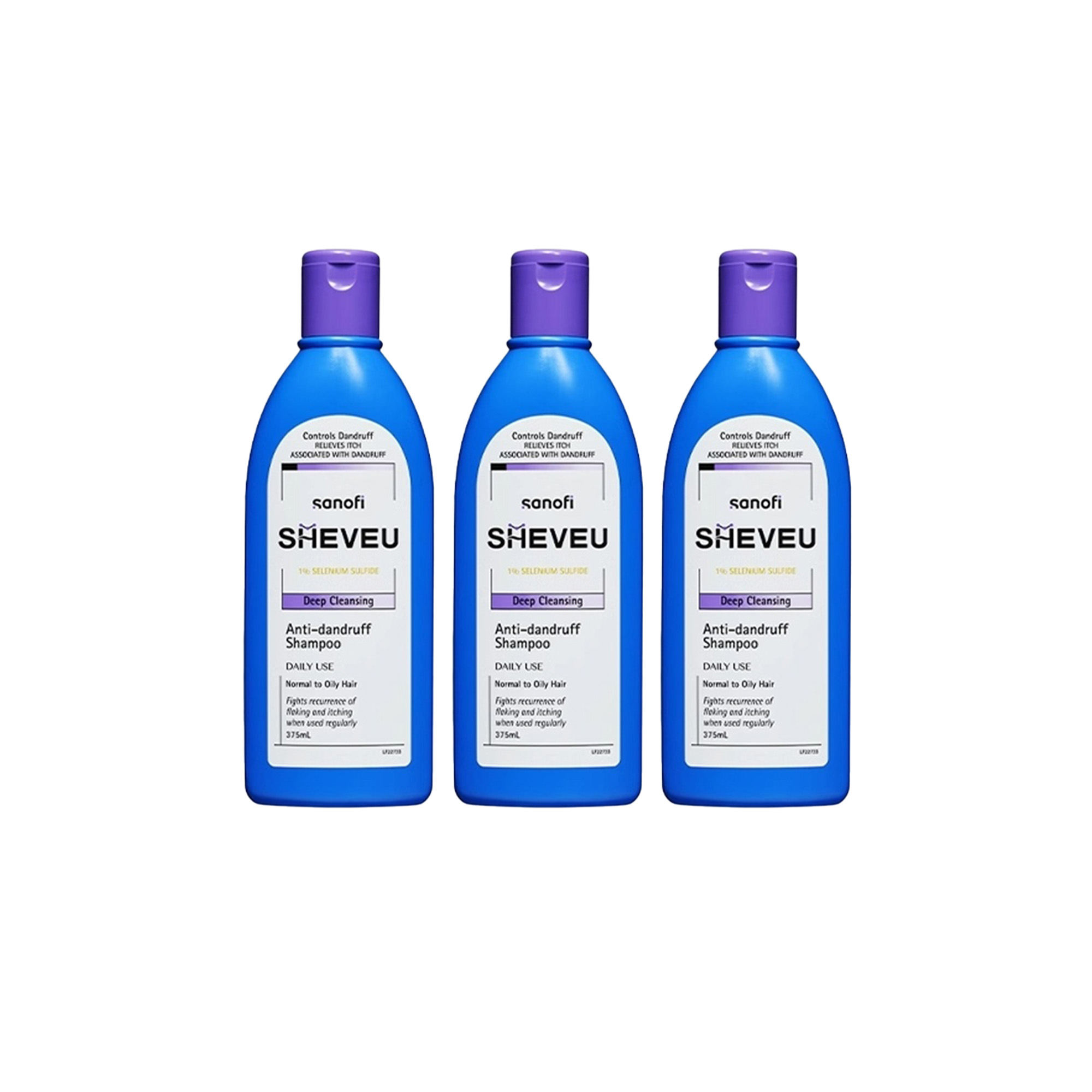 

SHEVEU Selsun без силиконов шампунь от перхоти фиолетовый увлажняющий, контроль жирности, снятие зуда 200мл/375мл