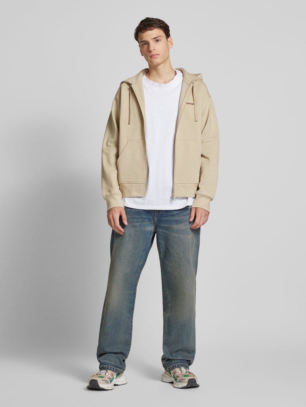 

Толстовка с пришитыми этикетками Carhartt Work In Progress, бежевый