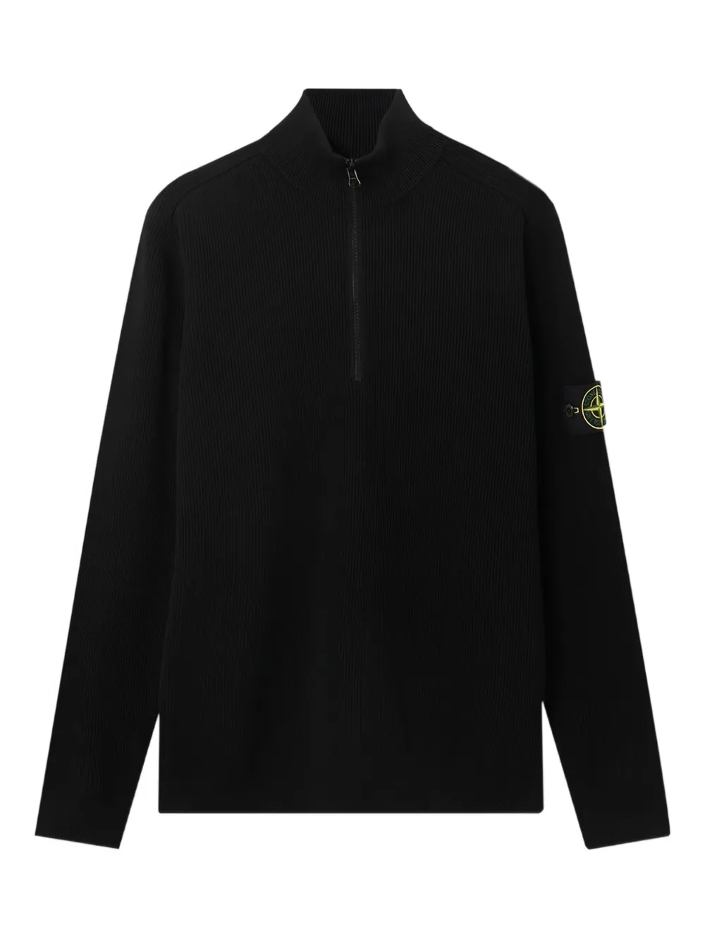

Рифленый свитер с мотивом компаса Stone Island, черный