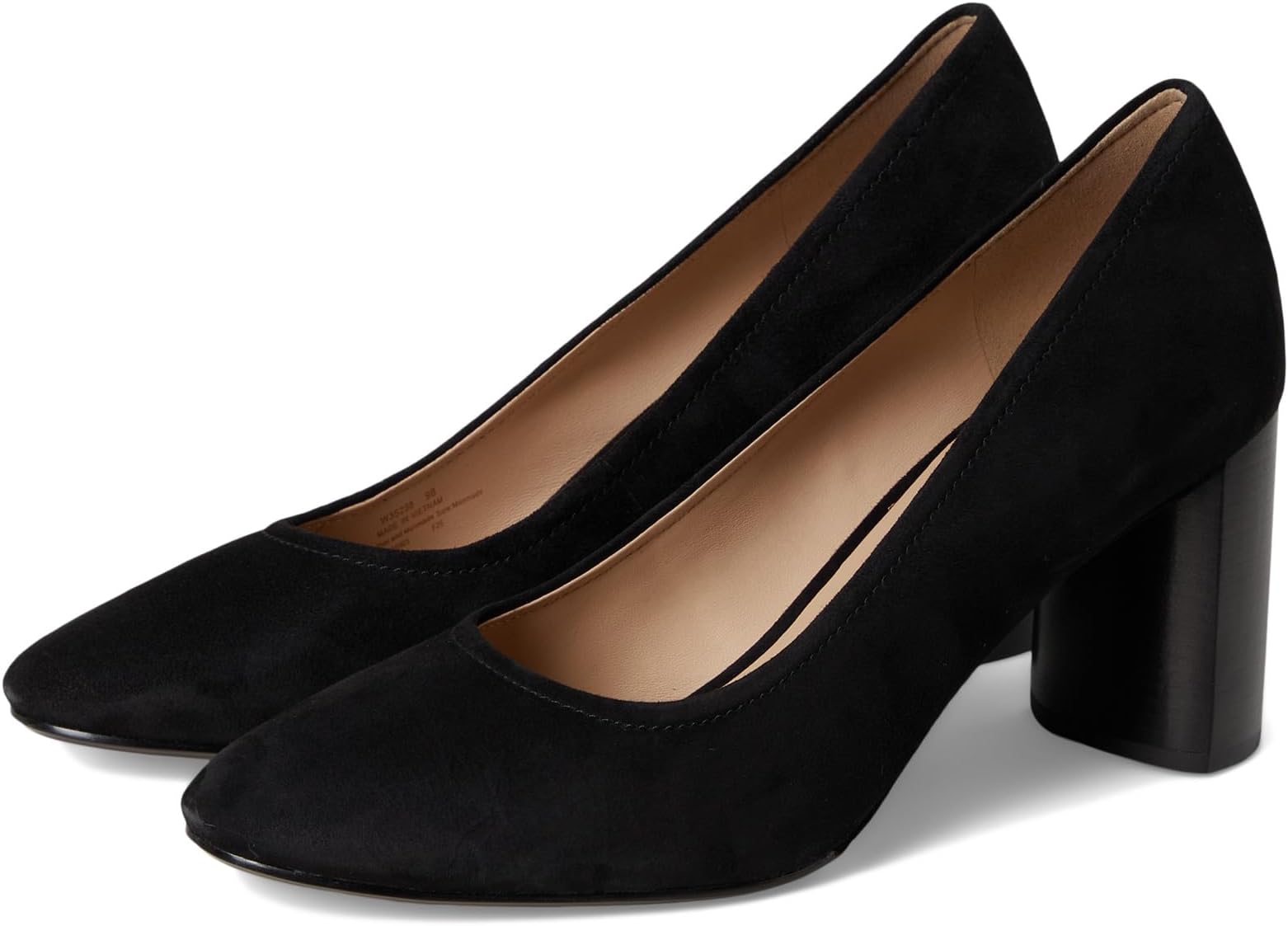 Туфли Cole Haan Women's Nella Block Heel Pumps, Black Suede