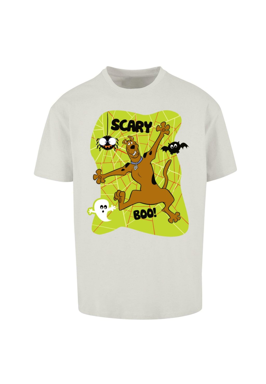 

Футболка с принтом SCOOBY DOO SCARY OVERSIZE ABSOLUTE CULT, светло-серый