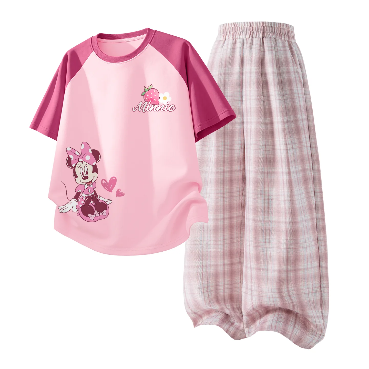 Детский спортивный комплект Casual Sportswear из 2 предметов Disney, Di Sweet Cherry Blossom K Berry Pink+Solid Color Quartz Pink