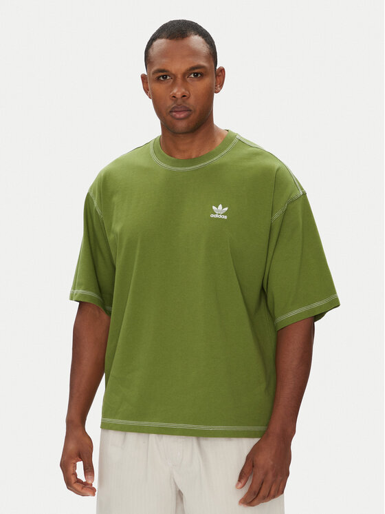 

Футболка обычного кроя Trefoil Essentials JX5245 Adidas, зеленый