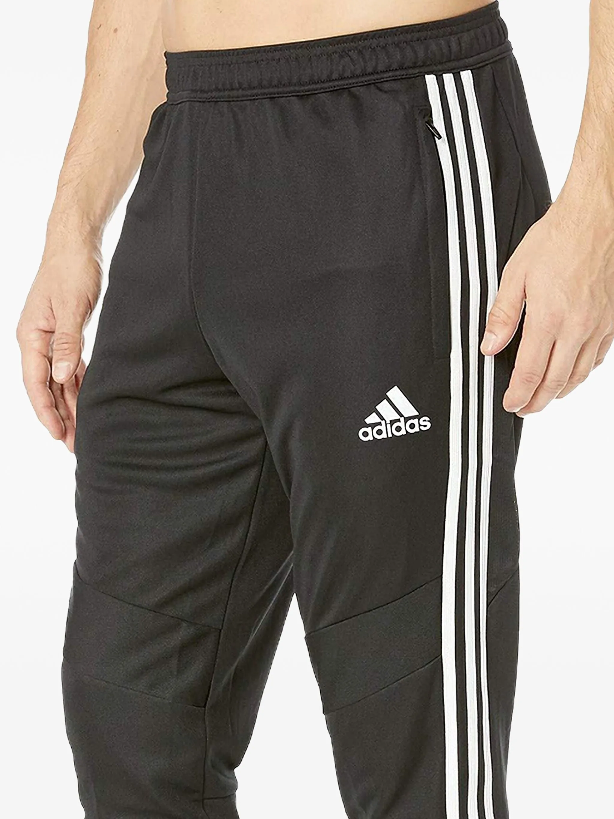 Спортивные брюки Tiro19 с полосками Adidas, черный — фото 2