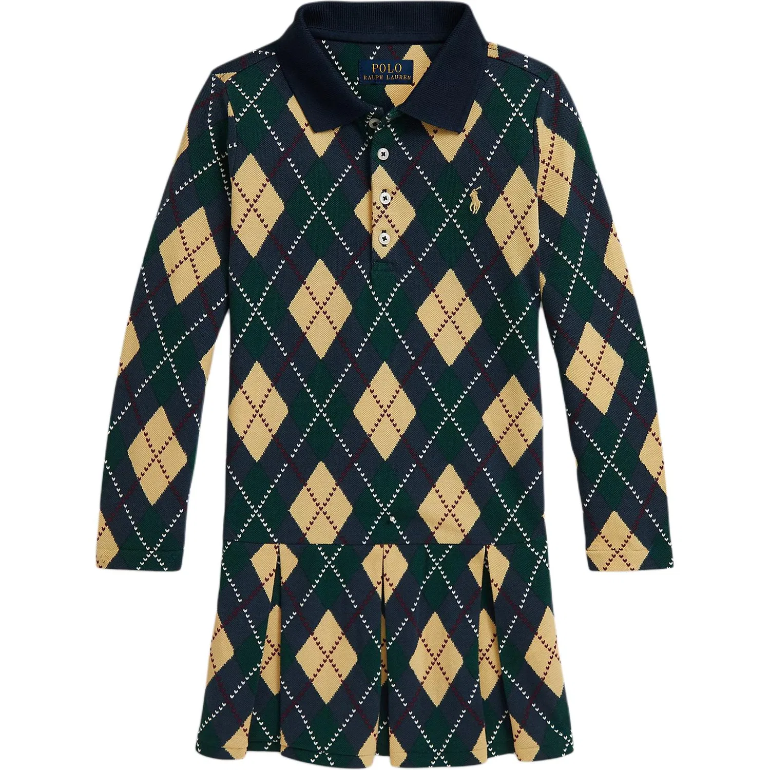 Детское платье умеренной длины короткое Polo Ralph Lauren, Multicolor