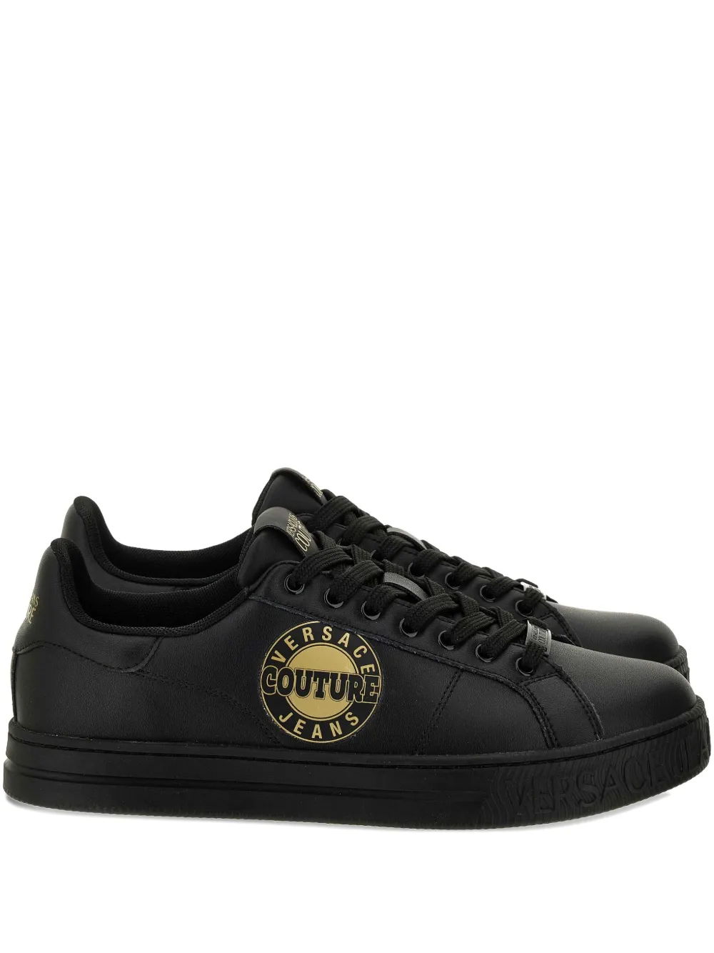 

Кроссовки с логотипом Versace Jeans Couture, черный