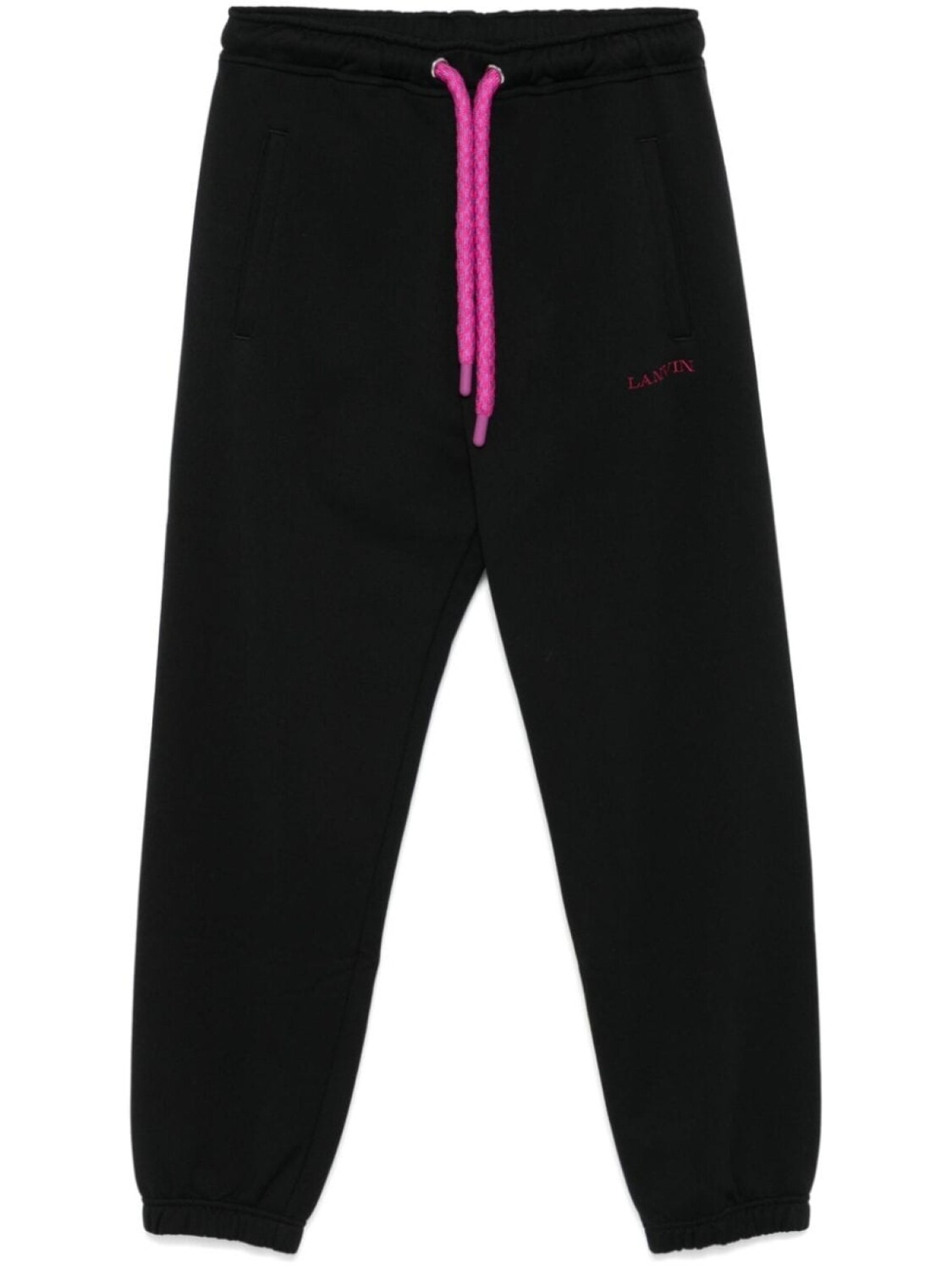 

Lanvin спортивные брюки с вышитым логотипом, черный