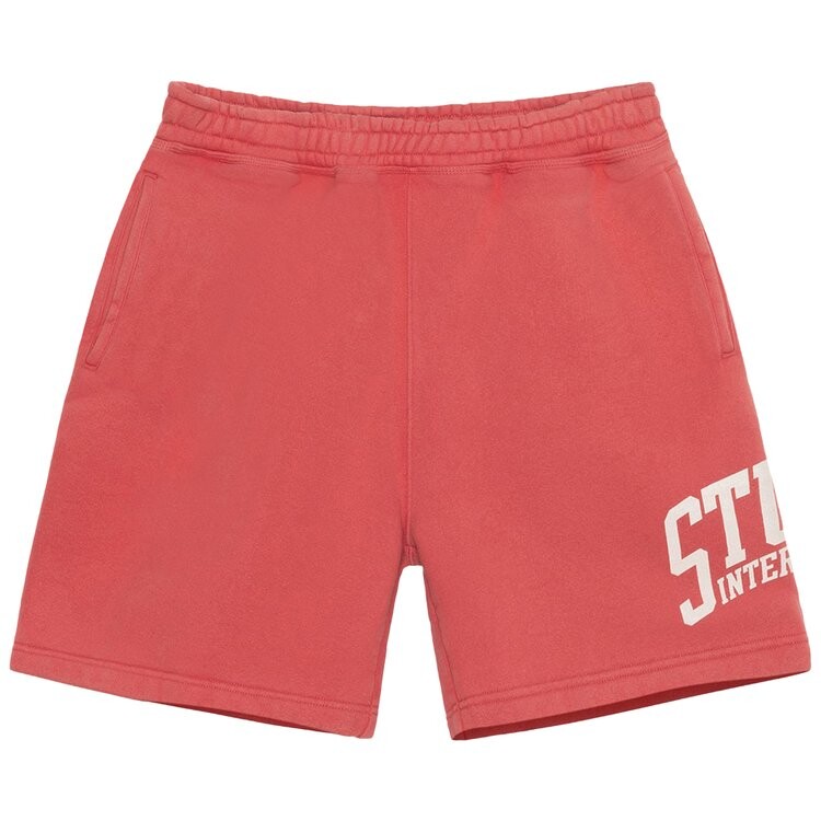 

Шорты Stussy Fleece International Short, красный