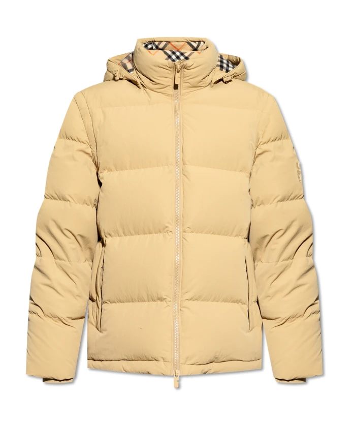 

Пуховик со съемными рукавами Burberry, бежевый