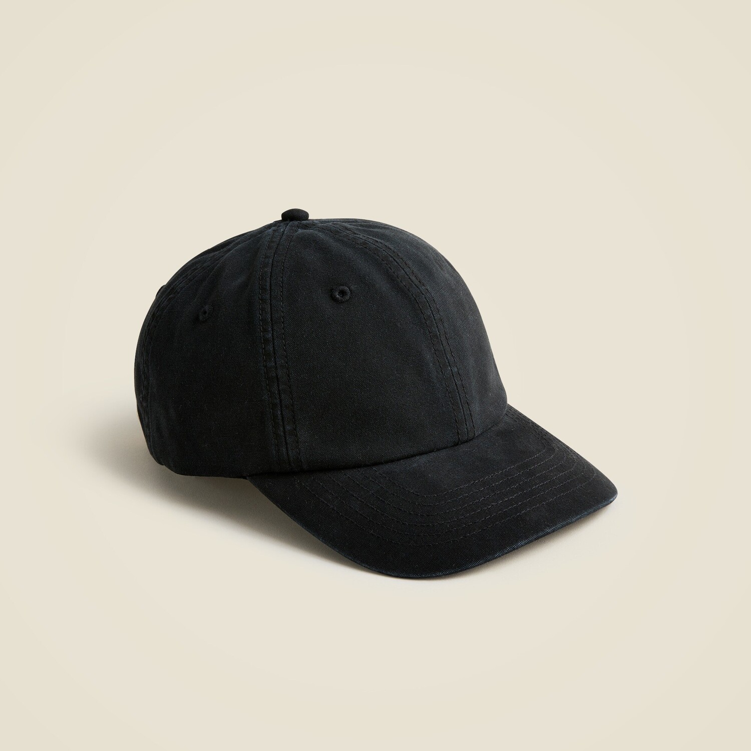 

Бейсболка из стираного холста J.Crew, черный
