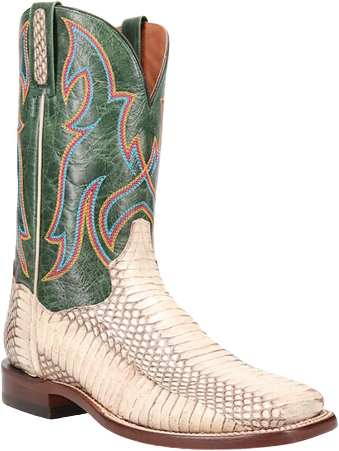 

Мужские вестерн-сапоги Dan Post с экзотической змеиной кожей, широкий квадратный носок - Dps1122, Natural