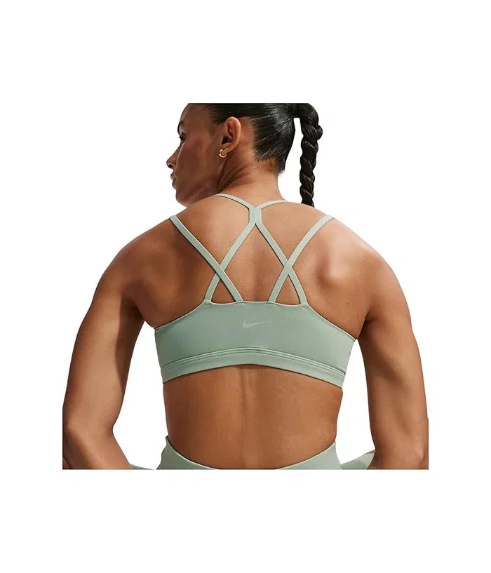 Спортивный бюстгальтер Dri-FIT Zenvy Strappy Nike, Steam/White — фото 4
