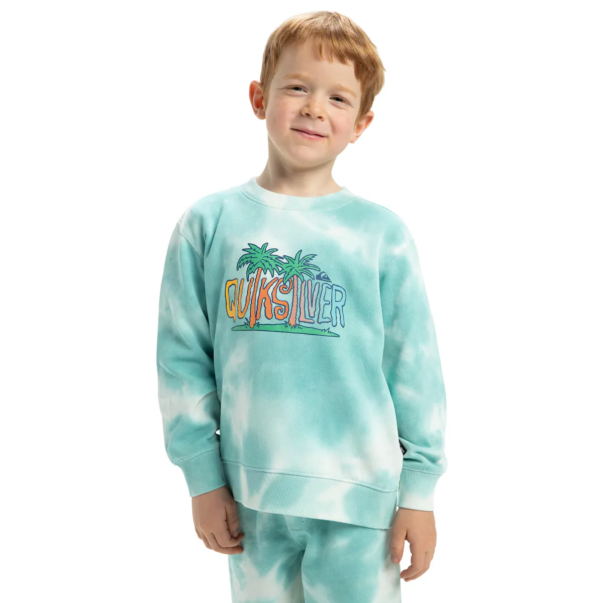 

Детская толстовка Quiksilver Tie Dye, синий