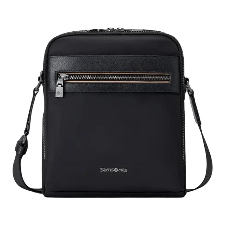 

Samsonite Тканевая наплечная сумка, мужская черная поясная сумка Crossbody Bag