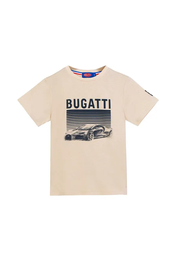 Футболка унисекс с принтом Bugatti, Oatmeal