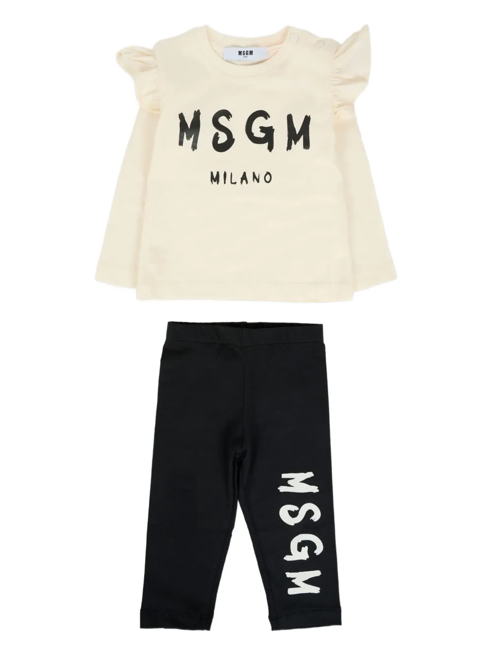 

Спортивный костюм с оборками (комплект из двух) MSGM Kids, белый