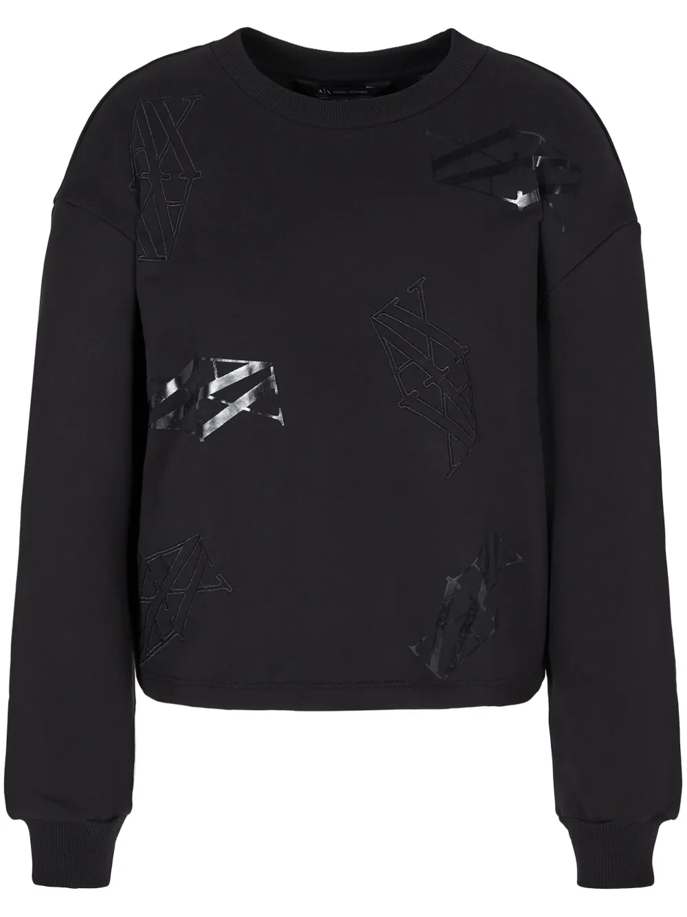 

Толстовка с монограммой Armani Exchange, черный
