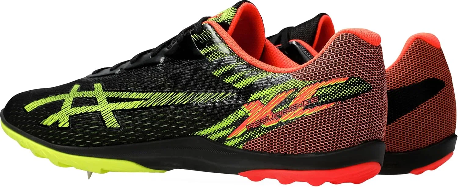 Кроссовки ASICS Herren Resurgence XCSneaker, Black Safety Yellow — фото 2