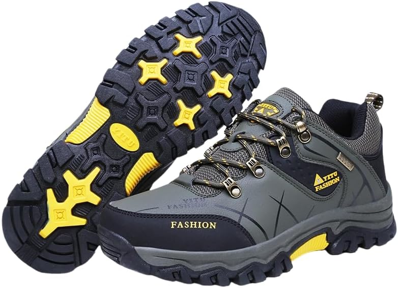 

Прочные походные ботинки для мужчин - удобные и противоскользящие для охоты, кемпинга и треккинга Hoalox, зеленый