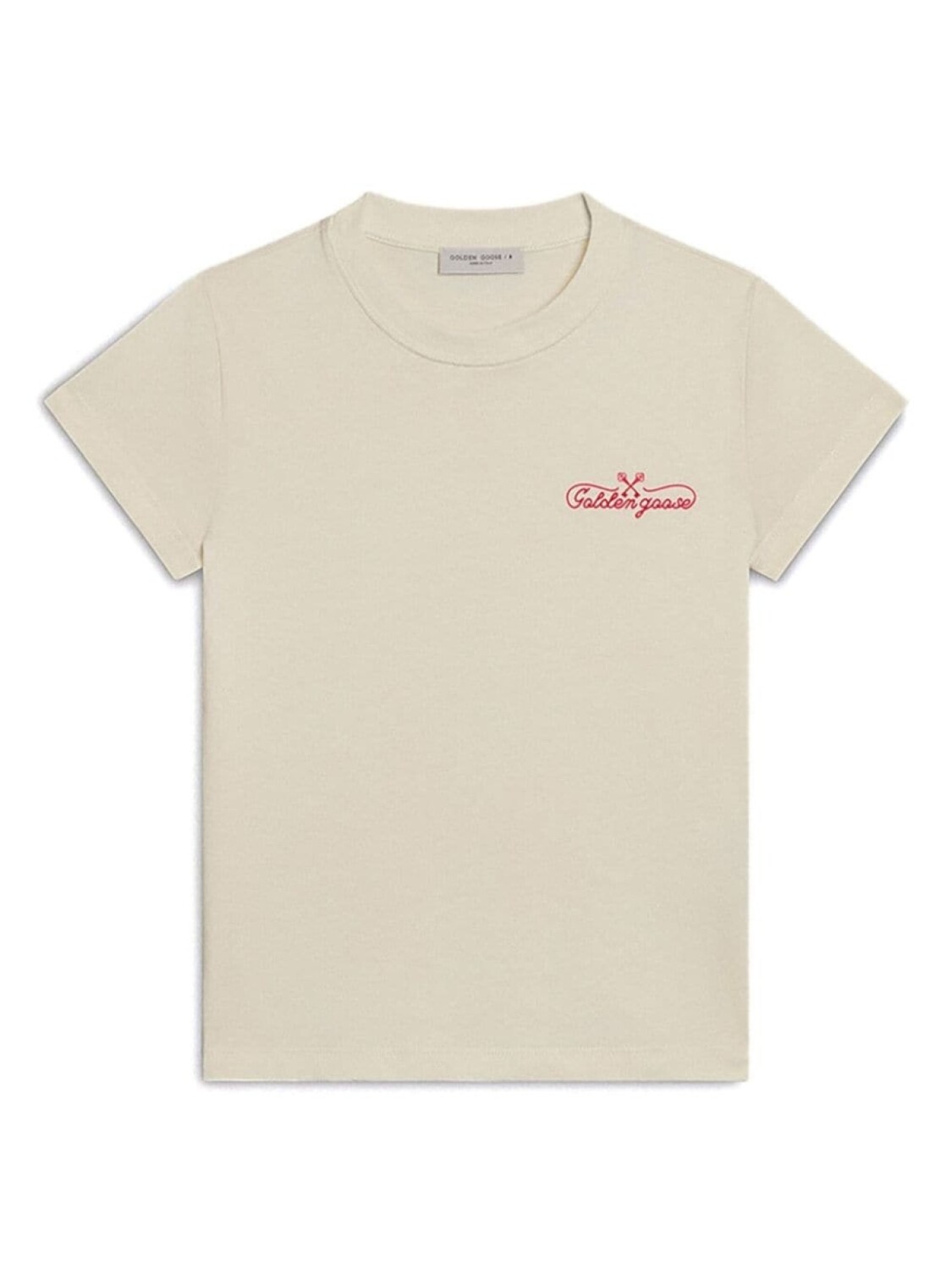 

Golden Goose футболка с вышитым логотипом, нейтральный цвет