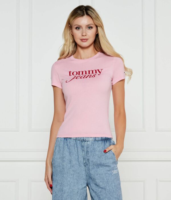 

Футболки Slim fit Tommy Jeans, розовый