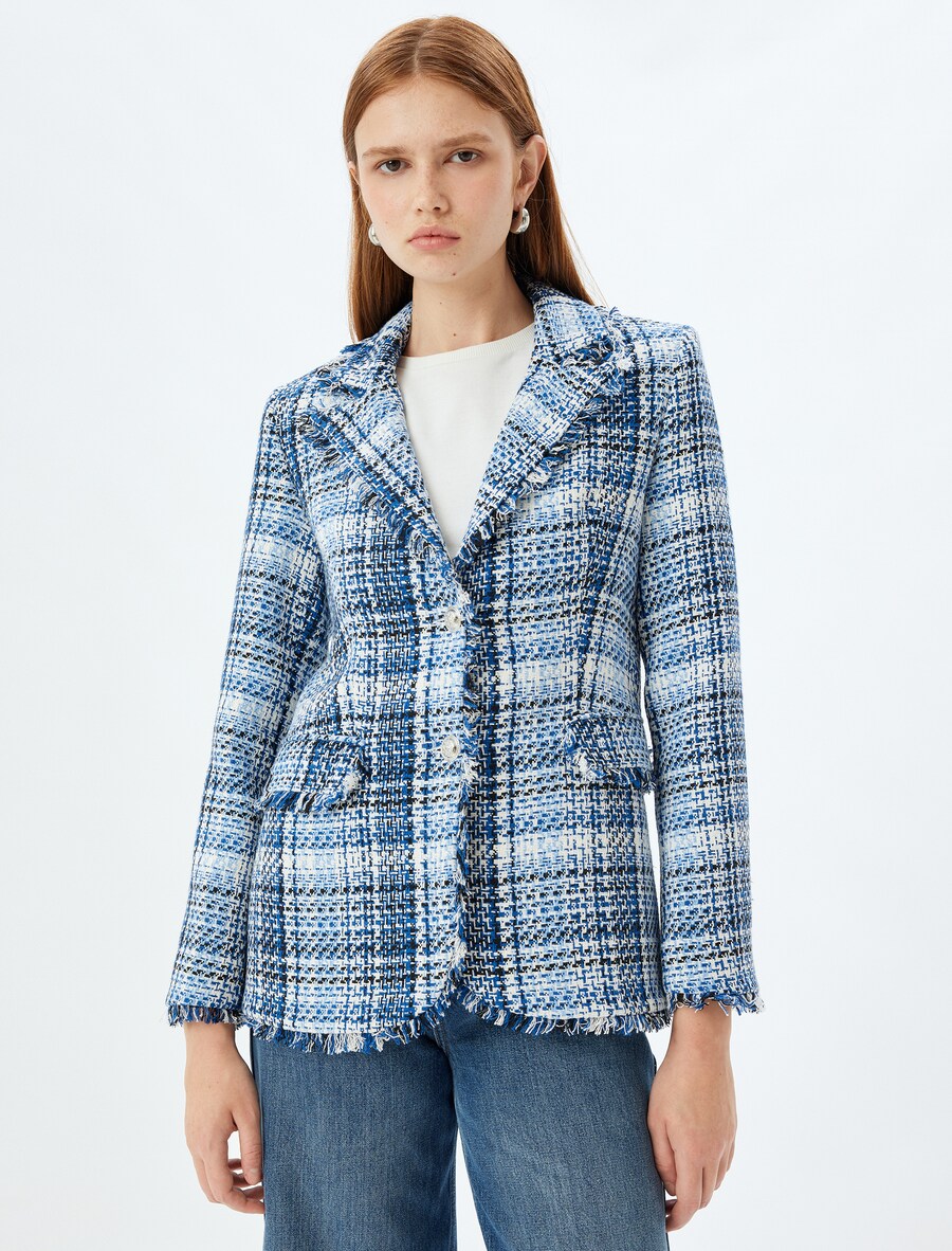 

Блейзер Koton, цвет Blue/Navy/Light blue