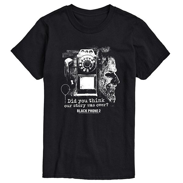 

Мужская черная футболка с принтом "Did you think our story was over" Licensed Character