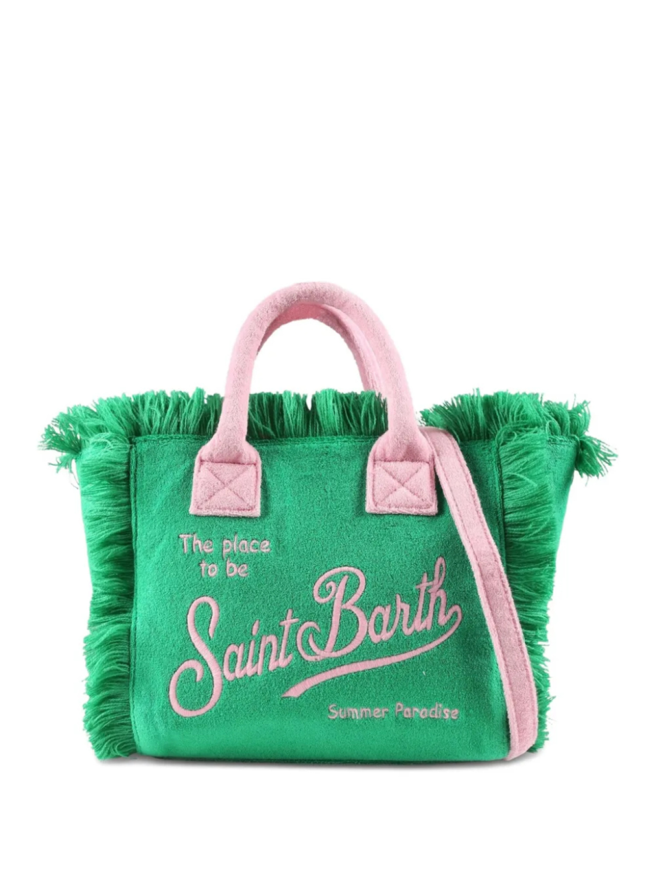 

Сумка с бахромой MC2 Saint Barth Kids, зеленый