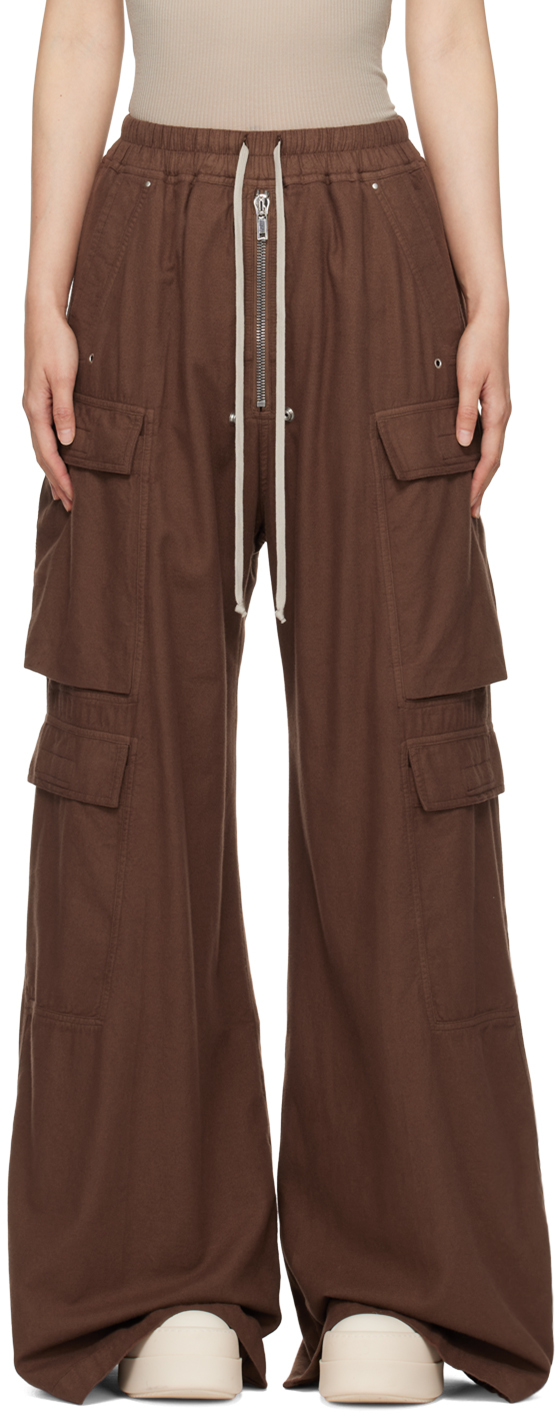 

Коричневые брюки Porterville Double Cargo Jumbo Bela Rick Owens DRKSHDW