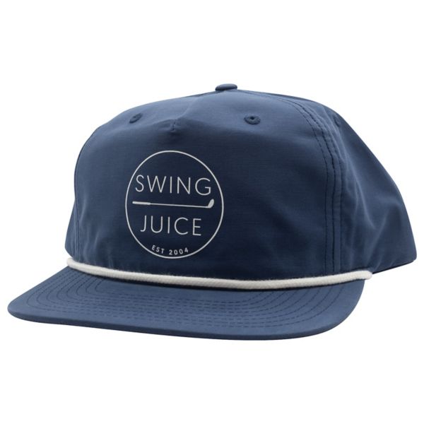 Ретро кепка для гольфа с застёжкой-шнурком Swingjuice, цвет navy white