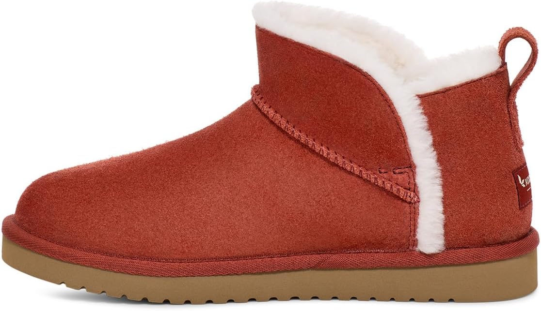 Женские угги Koolaburra by UGG Koola Ultra Mini замшевые короткие, красный — фото 4