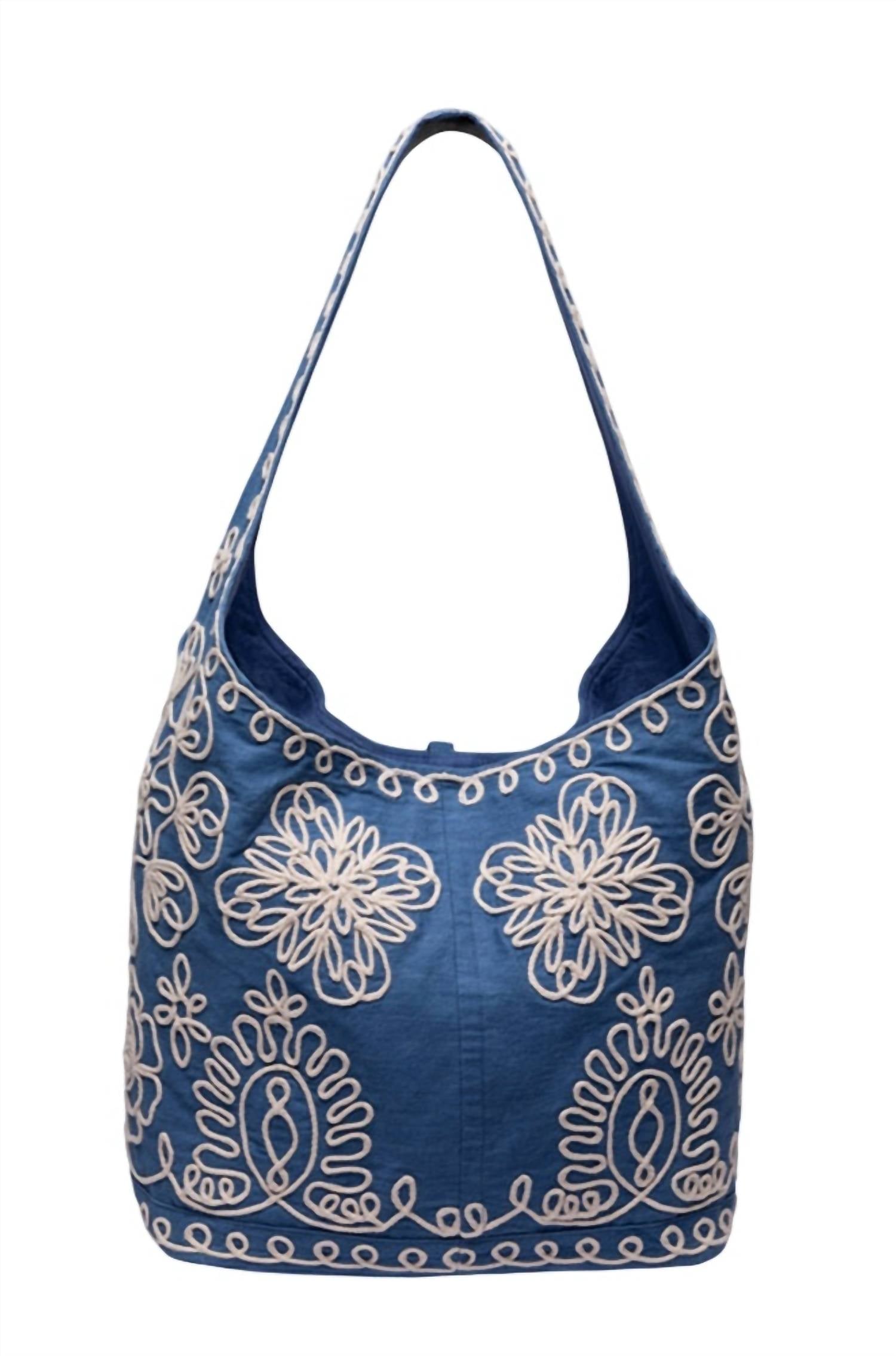 

Женская сумка-ведро Pieter Sutash в дениме индиго Johnny Was