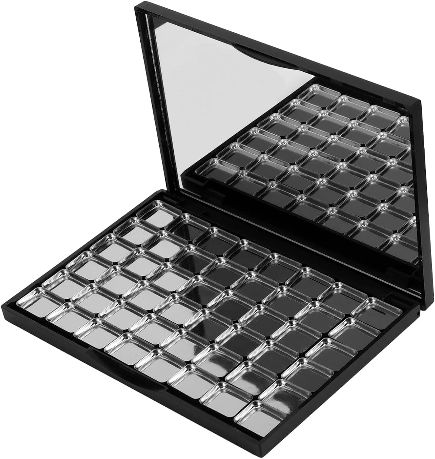 Палетка для теней магнитная BATHVEVE на 48 ячеек с зеркалом черная