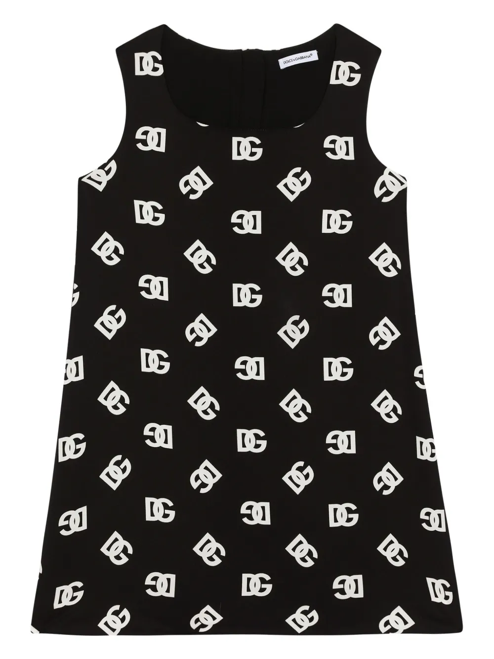 

Платье с принтом DG Dolce & Gabbana Kids, черный