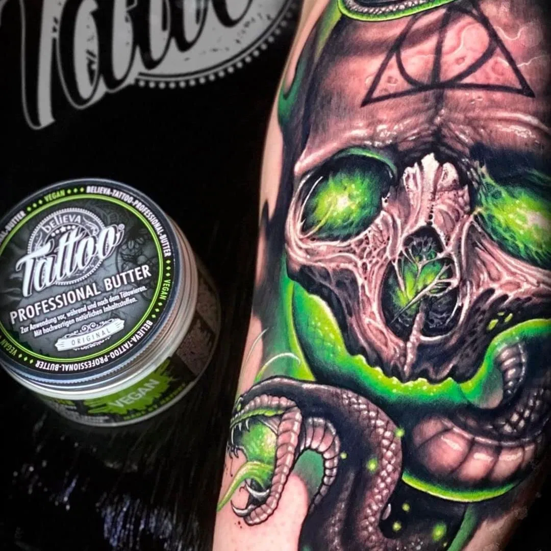 Веганское масло Believa Tattoo Butter для ухода за татуировками, 100 мл (2 шт.) Believa Tattoo — фото 4
