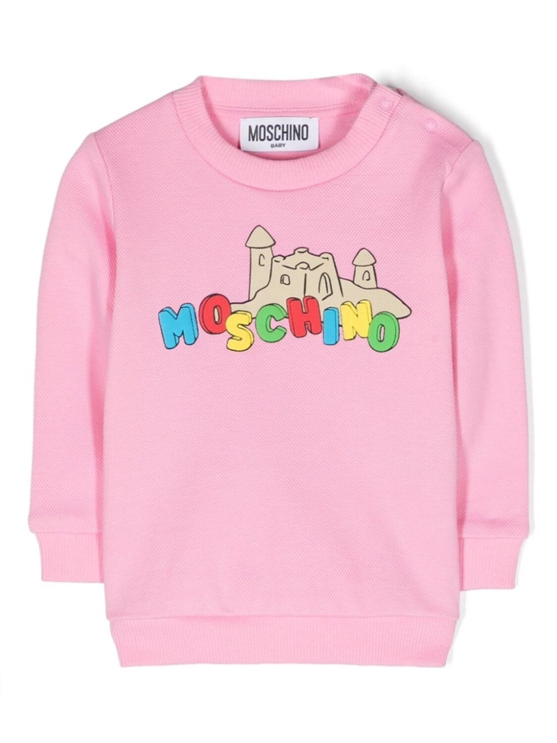 

Moschino Kids толстовка с логотипом, розовый