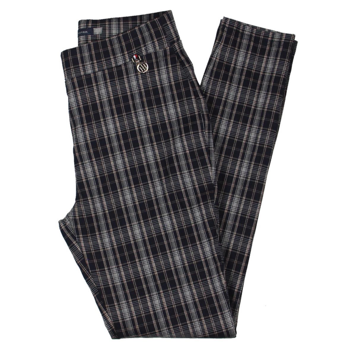 

Женские укороченные брюки в клетку Tommy Hilfiger, цвет navy multi