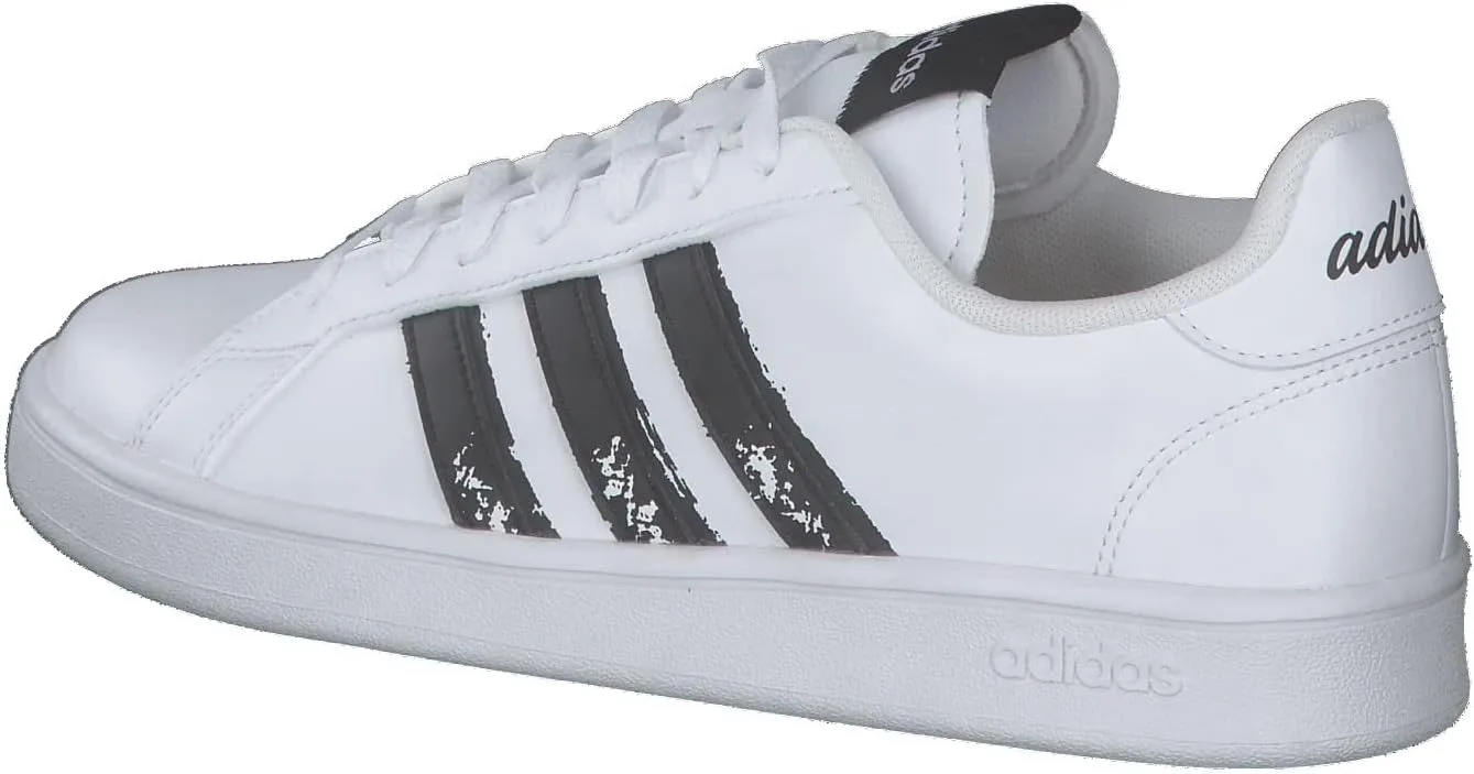 Кроссовки унисекс Grand Court Base 00s из замши и резины JQ6018 adidas, черный — фото 3