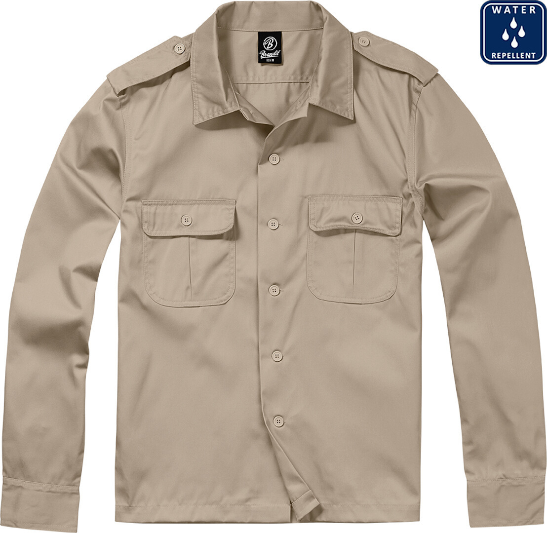 

Рубашка Brandit US longsleeve Shirt, бежевый