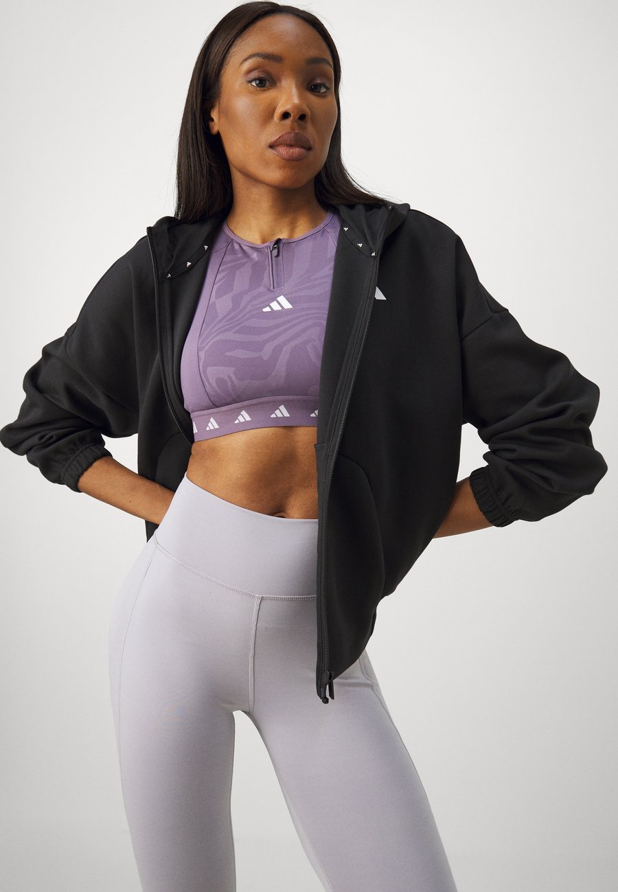 Толстовка Adidas Sportswear FUTURE ICONS SMALL LOGO FULL ZIP, Black — фото 4