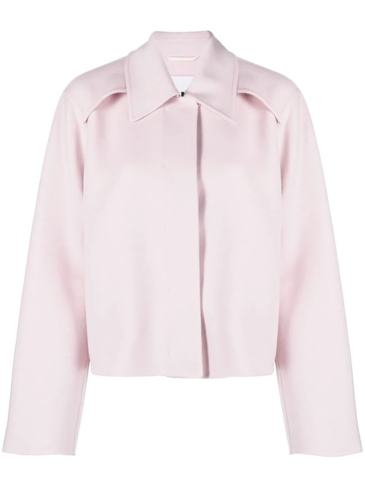 

Jil Sander шерстяной жакет с воротником, розовый