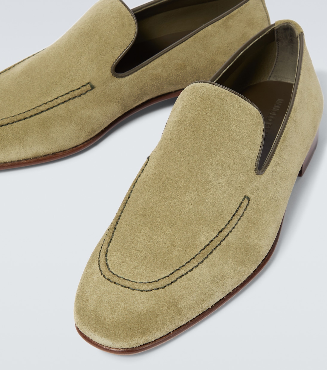 Туфли-лоферы Truro из замши Manolo Blahnik, 3507 Dkha — фото 3
