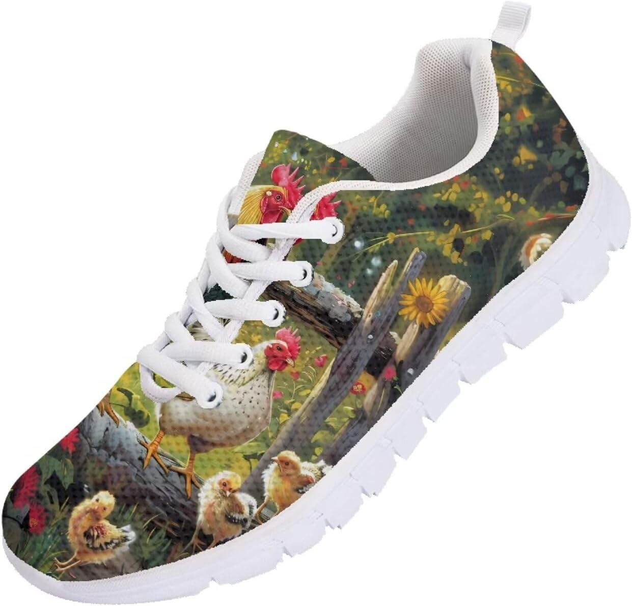 

Мужские кроссовки Funnydude Funny Print для прогулок, тенниса, легкие повседневные кеды для спортзала, путешествий и работы, Rooster