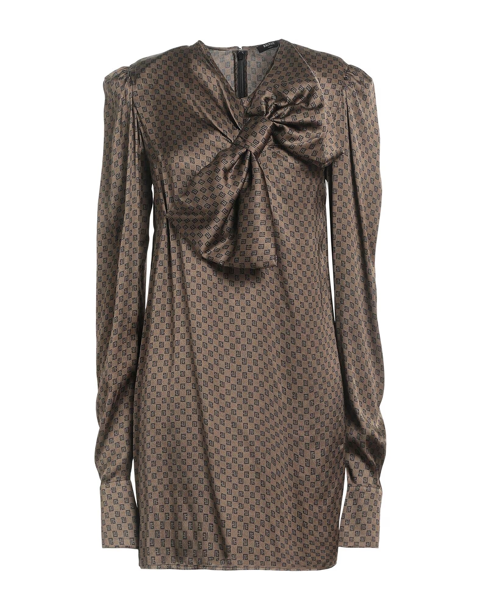 

Мини-платье Balmain, темно-коричневый