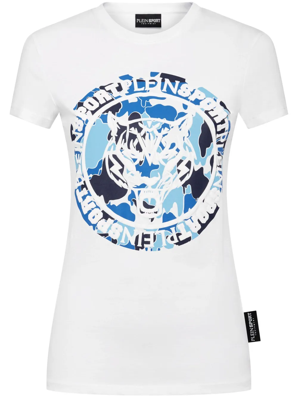 

Футболка Carbon Tiger Plein Sport, белый