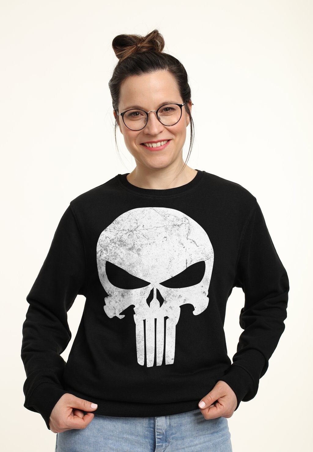 

Толстовка MARVEL PUNISHER DISTRESSED SKULL Marvel, черный