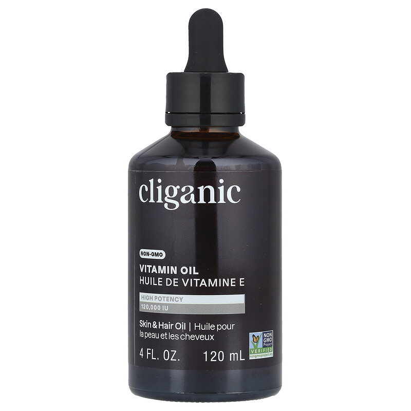 

Cliganic, Масло с витамином E, 120000 МЕ, 120 мл (4 жидк. Унции)