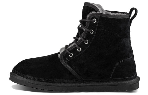 Зимние ботинки мужские Ugg с флисовой подкладкой, черный — фото 2
