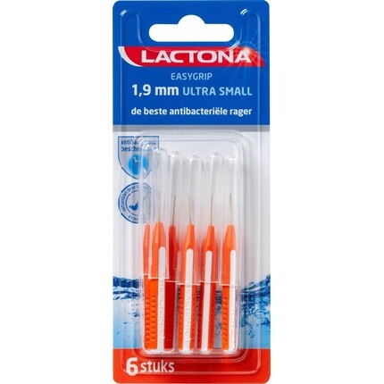 Межзубные щетки Lactona Easygrip, 1,9 мм, ультра маленькие — зубная щетка, 6 шт. — фото 2