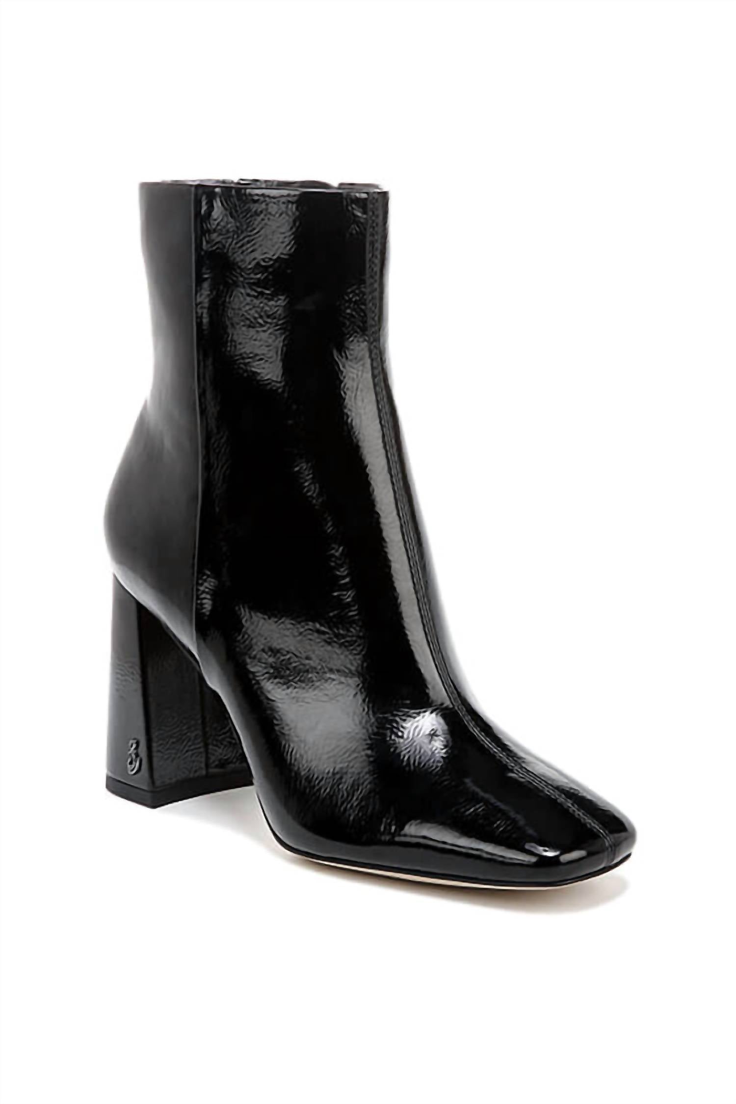 Женские ботильоны Codie в черном лакированном исполнении Sam Edelman